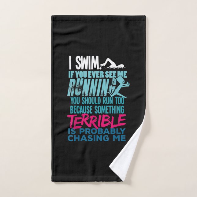 Funny Schwimmen Geschenk zum Baden Handtuch (Handtuch)