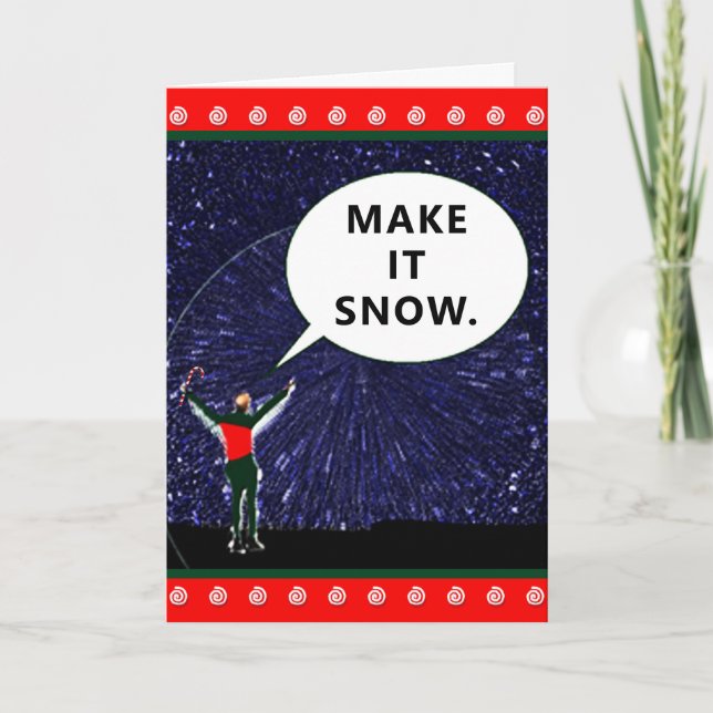 Funny Sci-fi Cartes de fin de année de Noël (Devant)