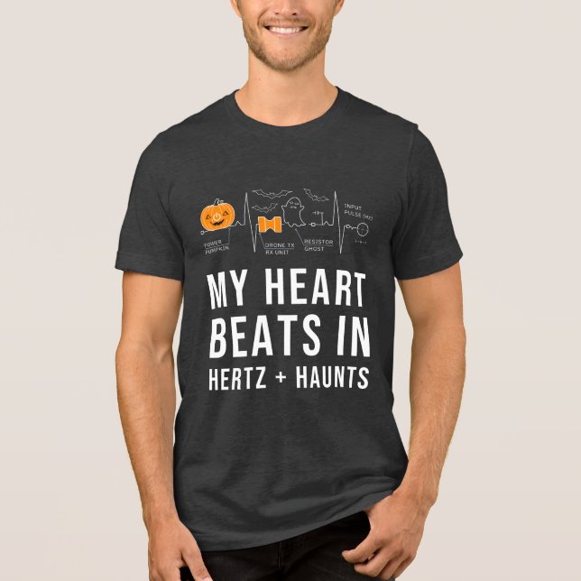 Funny Science and Engineering Halloween Tri-Blend Shirt (Vorderseite)