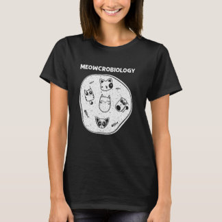 Funny Science Chat S für Männer Frauen Meow Microb T-Shirt