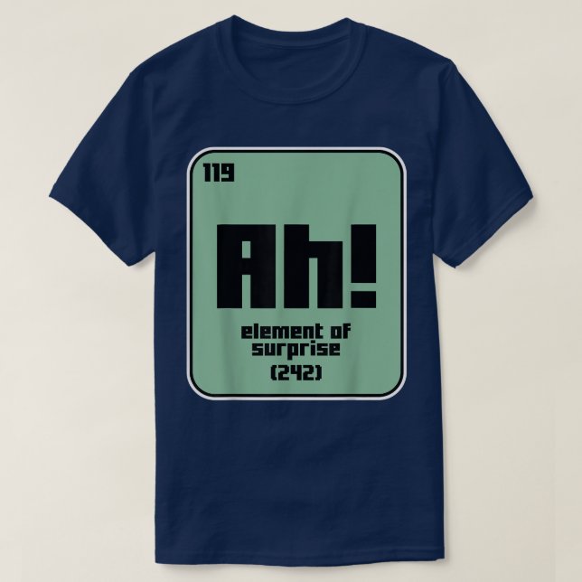 Funny Science Chemie Motivation Nerd Element Ge T-Shirt (Design vorne)