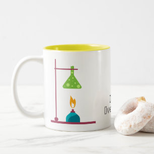 Funny Science Chemie überreagiert Zitat nicht Zweifarbige Tasse
