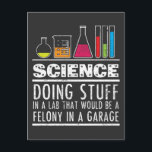 Funny Science Chemistry T Shirt für Nerd Postkarte<br><div class="desc">Funny Science Chemistry T Shirt für Nerd</div>