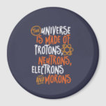 Funny Science Chemistry Universe Made of Morons Magnet<br><div class="desc">Das Universum besteht aus Protonen, Neutronen, Elektronen und Moronen. Funny und sarkastisches Design für diejenigen, die Liebe Chemistry Witze, Pun, Sarkasmus und Spaß. Coole und humorvolle Ware für Chemielehrer, Chemiker und Wissenschaftsstudenten. Ideal für Wissenschaftsfreaks, Nerd, Gymnasiallehrer und Schüler, die Liebe Biologie, Physik und Chemie. Große Weihnachtsgeschenke und Geburtstagsgeschenk für Sohn,...</div>