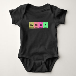 Funny Science Genius Periodische Tabelle der Eleme Baby Strampler