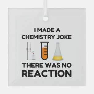 Funny Science lover Chemie Witz Ornament Aus Glas
