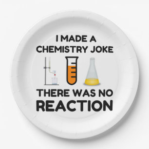 Funny Science lover Chemie Witz Pappteller