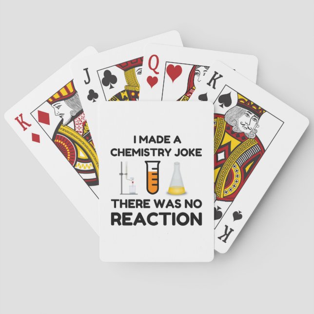 Funny Science lover Chemie Witz Spielkarten (Rückseite)