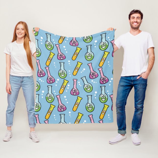 Funny Science Pattern Fleece-Decken Fleecedecke (Beispiel)