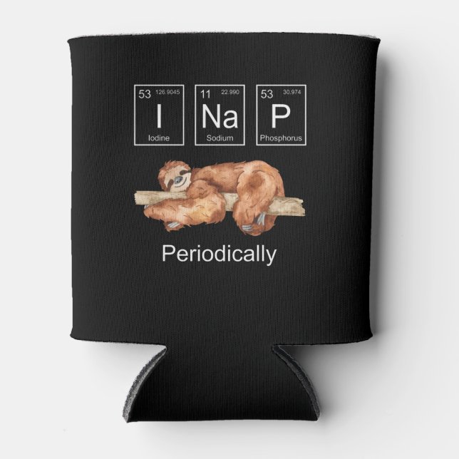 Funny Science Sloth Dosenkühler (Vorderseite)