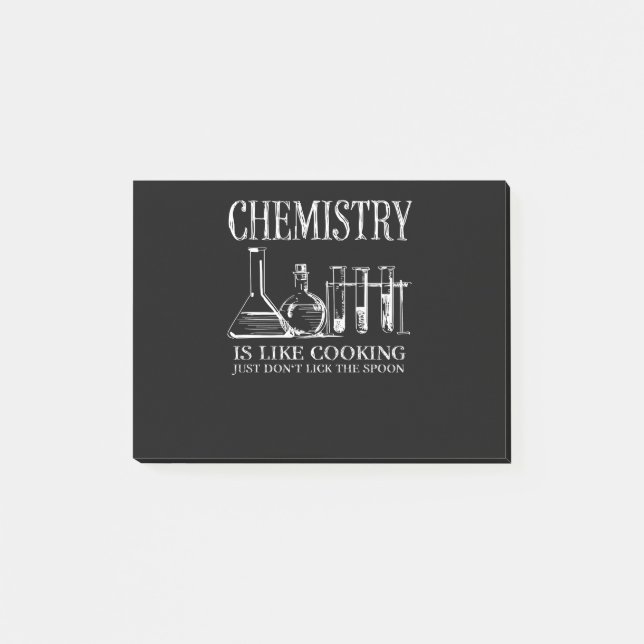 Funny Science Students Chemistry Is Like Cooking Post-it Klebezettel (Vorderseite)