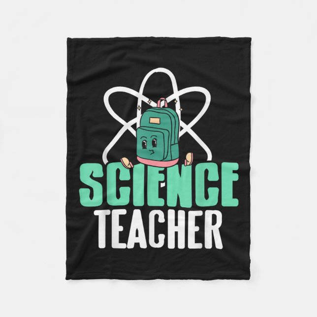 Funny Science Teacher Backpack School Humor  Fleecedecke (Vorderseite)