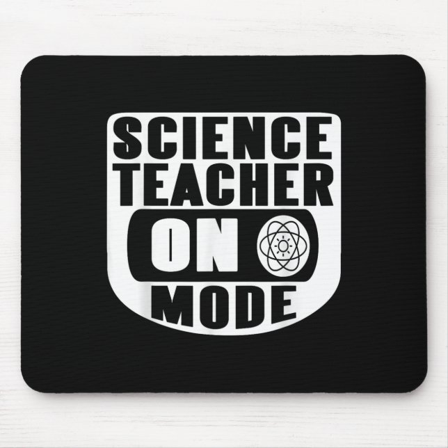 Funny Science Teacher On Mode Activated With Atom  Mousepad (Vorne)