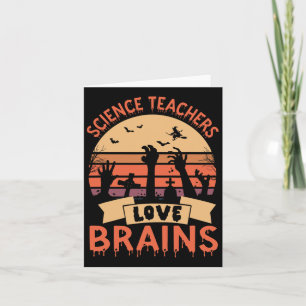 Funny Science Teachers Liebe Brains Funny Hallowee Karte