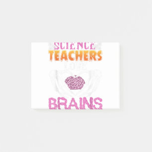 Funny Science Teachers Liebe Brains Halloween Scie Post-it Klebezettel