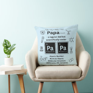 Funny Science Vater Father's Day Chemistry Gift Kissen