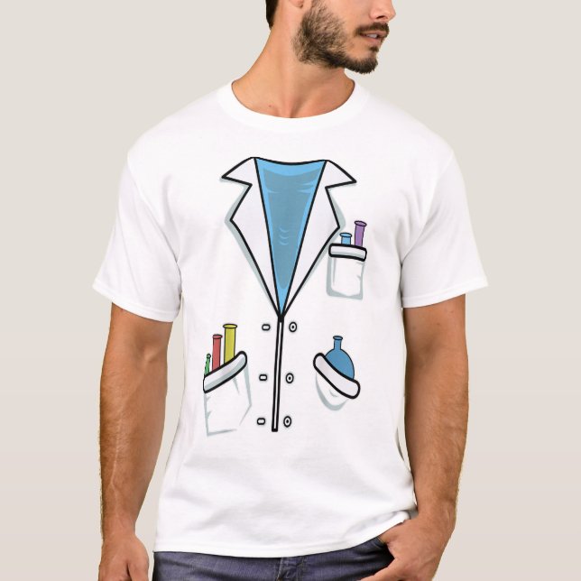 Funny Scientist Costume TShirt Chemist Science Hal (Vorderseite)