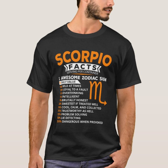 Funny Scorpio Anniversaire Astrologie Sweat - shir (Devant)