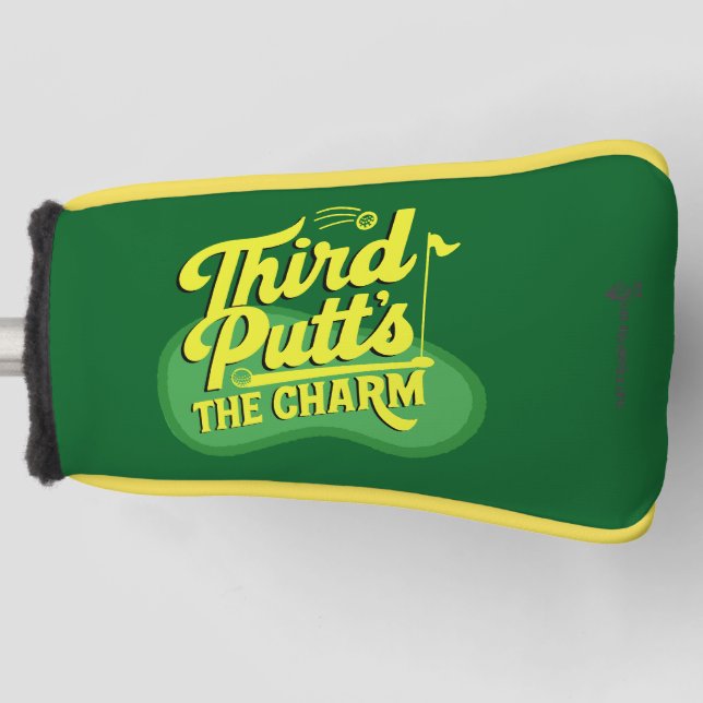 Funny Scramble Golf Dad Third Putts The Charm Headcover (Vorderseite)