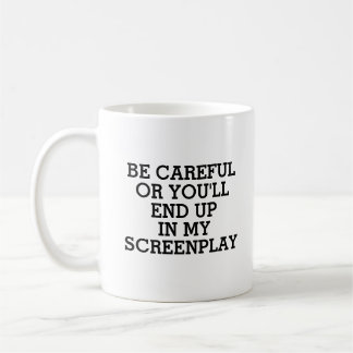 Funny Screenwriter, du wirst in meinem Drehbuch en Kaffeetasse