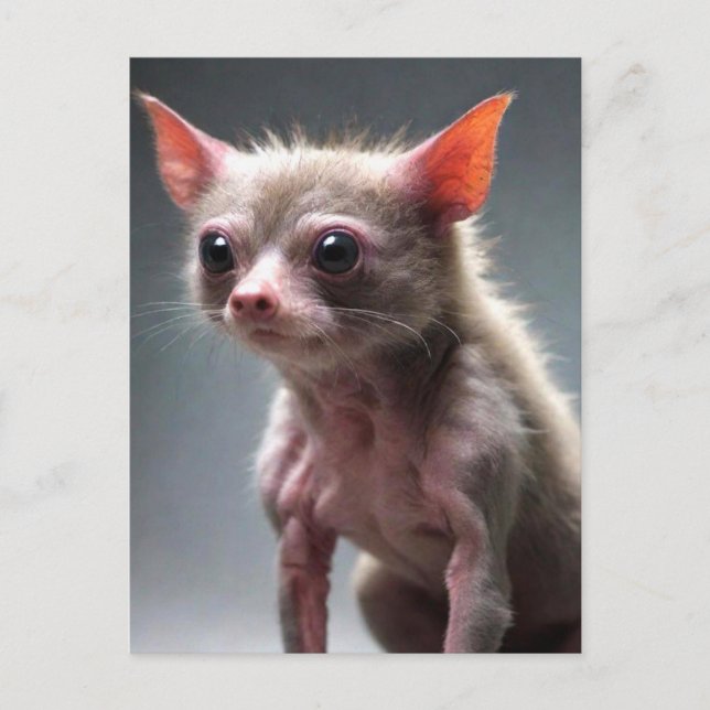 Funny Scruffy Animal Postkarte (Vorderseite)