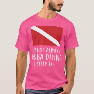Funny Scuba Diver Flag Scuba T-Shirt