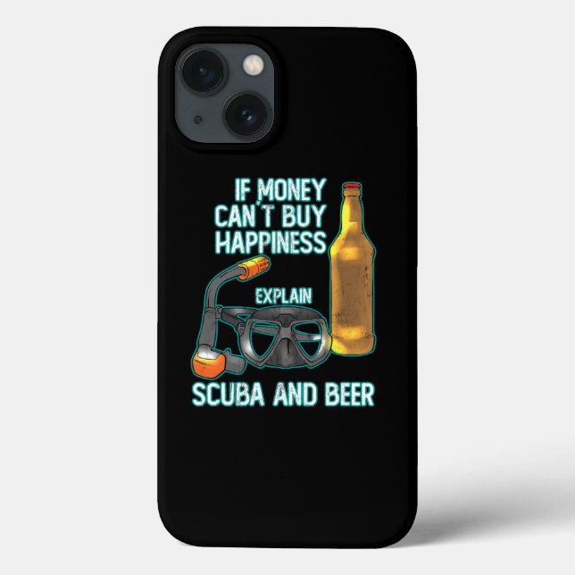 Funny Scuba Diving Beer Humorvolles Geschenk für T Case-Mate iPhone Hülle (Rückseite)