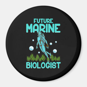 Funny Scuba Diving Geschenk Biologie Zukunft Marin Magnet