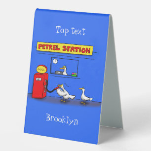 Funny Sea Gulls Cartoon Spaß Tischaufsteller