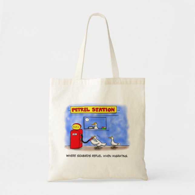 Funny Sea Gulls Cartoon Spaß Tragetasche (Vorne)