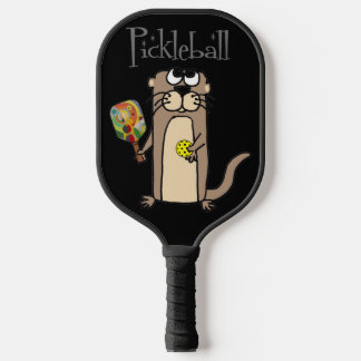 Funny Sea Otter Pickleball Cartoon Pickleball Schläger