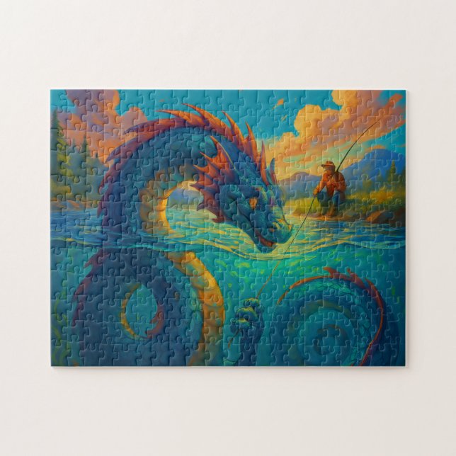 Funny Sea Schlange spielt mit einer Fantasie der F (Horizontal)