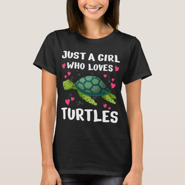 Funny Sea Turtle For Women Girls Turtle Lover Ocea T-Shirt (Vorderseite)