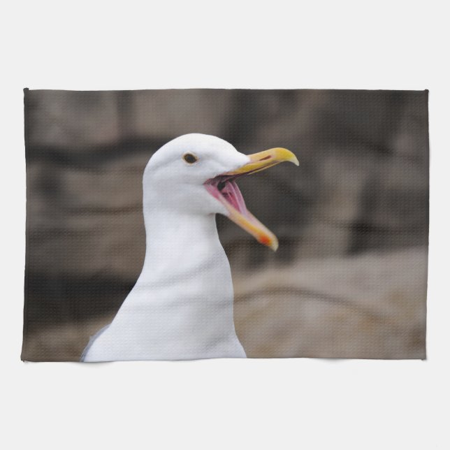 FUNNY Seagull Geschirrtuch (Horizontal)