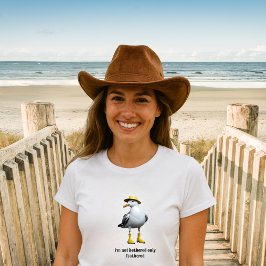Funny Seagull in Rain Boots - Beach Spaß Tri-Blend Shirt