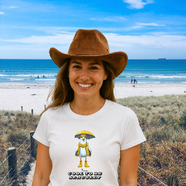 Funny Seagull in Rain Boots - Beach Spaß Tri-Blend Shirt