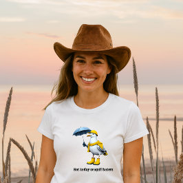 Funny Seagull in Rain Boots - Beach Spaß Tri-Blend Shirt