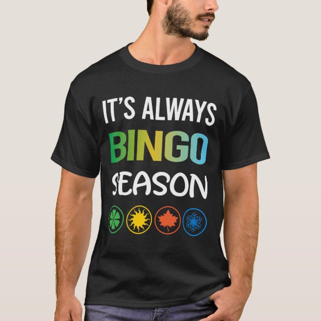 Funny Season Bingo T-Shirt (Vorderseite)