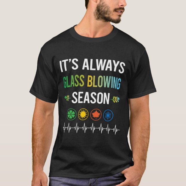 Funny Season Glassblower Glassmith Gaffer T-Shirt (Vorderseite)