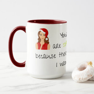 Funny Secret Père Noël cadeau - Mug
