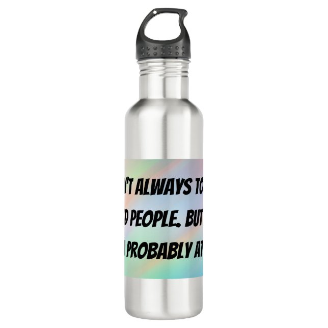 Funny Secret Santa Gift - Wasserflasche Edelstahlflasche (Vorderseite)