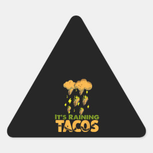 Funny seine regierenden Tacos Taco mexikanische Kü Dreieckiger Aufkleber