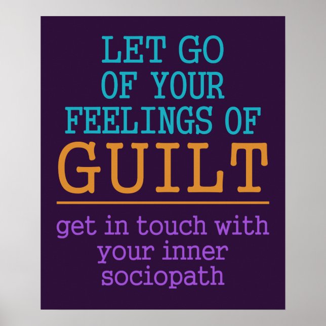 Funny Self-Knowledge-Poster Poster (Vorne)