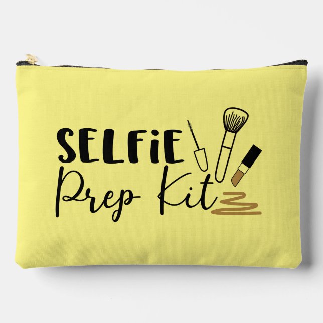 Funny Selfie Prep Kit Wortart Zubehörtasche (Vorderseite)