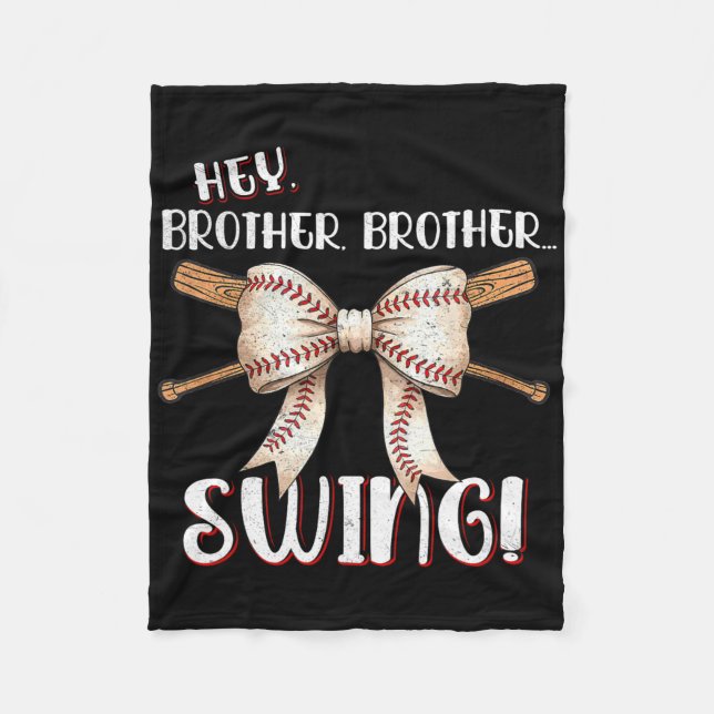 Funny Sell Sister Hey Brother Brother Swing Swing  Fleecedecke (Vorderseite)