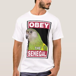 Funny Senegal Parrot - Vogelkunst T-Shirt