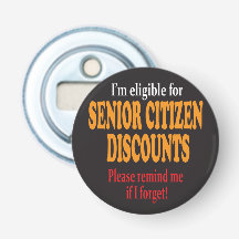 Funny Senior Citizen Discount Design