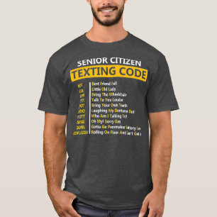 Funny Senior Citizen Sims Code Design Geschenk für T-Shirt
