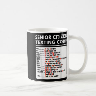 Funny Senior Citizen Sims Code T-Shirt Kaffeetasse