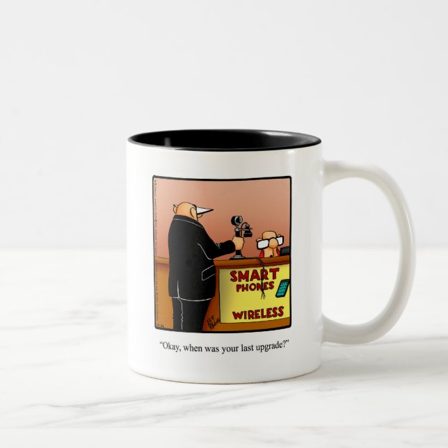 Funny Senior Phone Spaß Tasse Geschenk (Rechts)